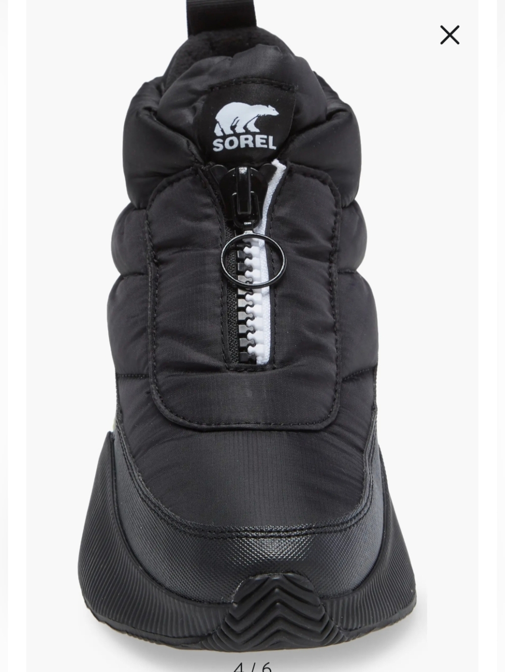 Sorel Black and White Puffy Insulated Boot Size 10 - Picture 4 of 16